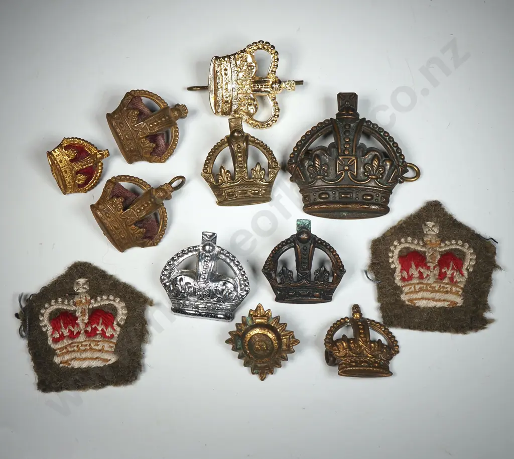 Assorted Lot of Military Rank Crowns  Image 1++