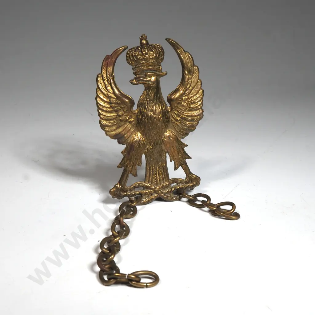 WW1 Continental Military Eagle Badge & Chain  Image 1++