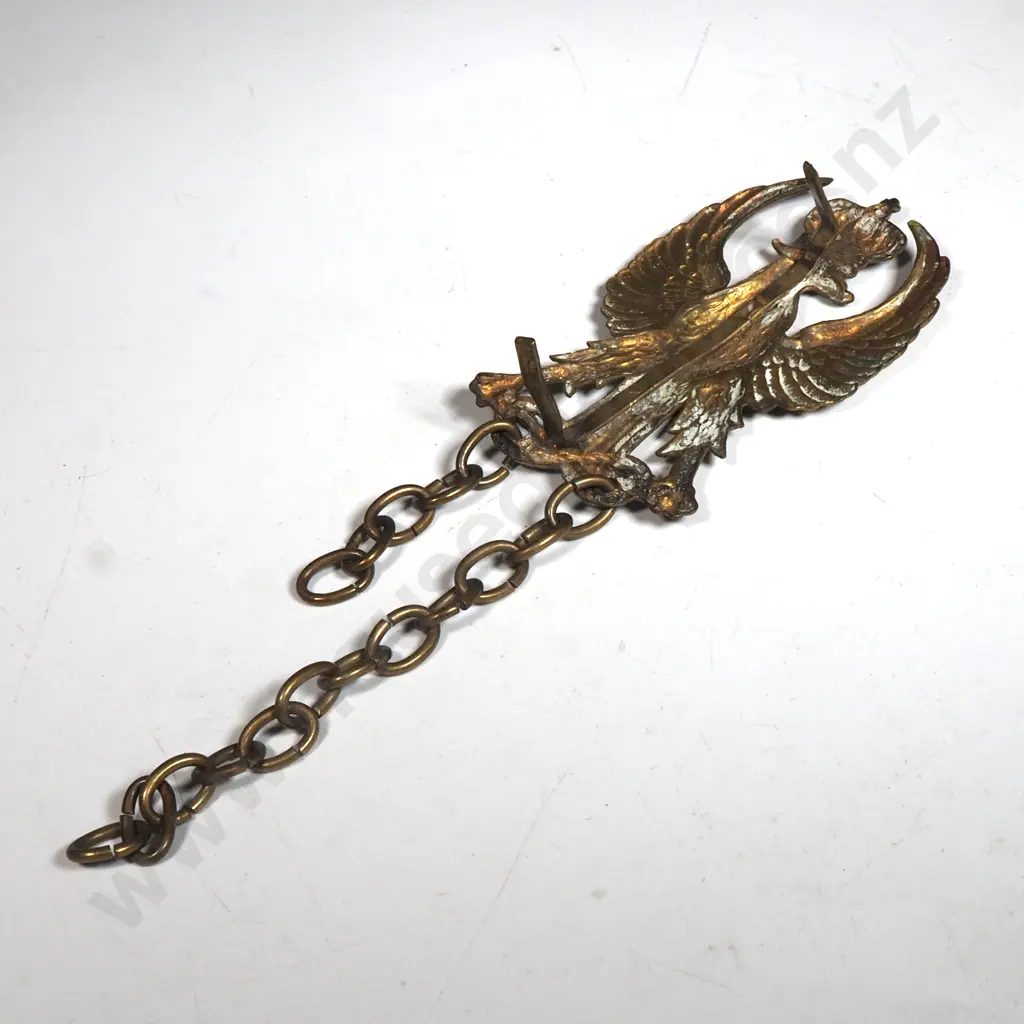 WW1 Continental Military Eagle Badge & Chain  Image 1++