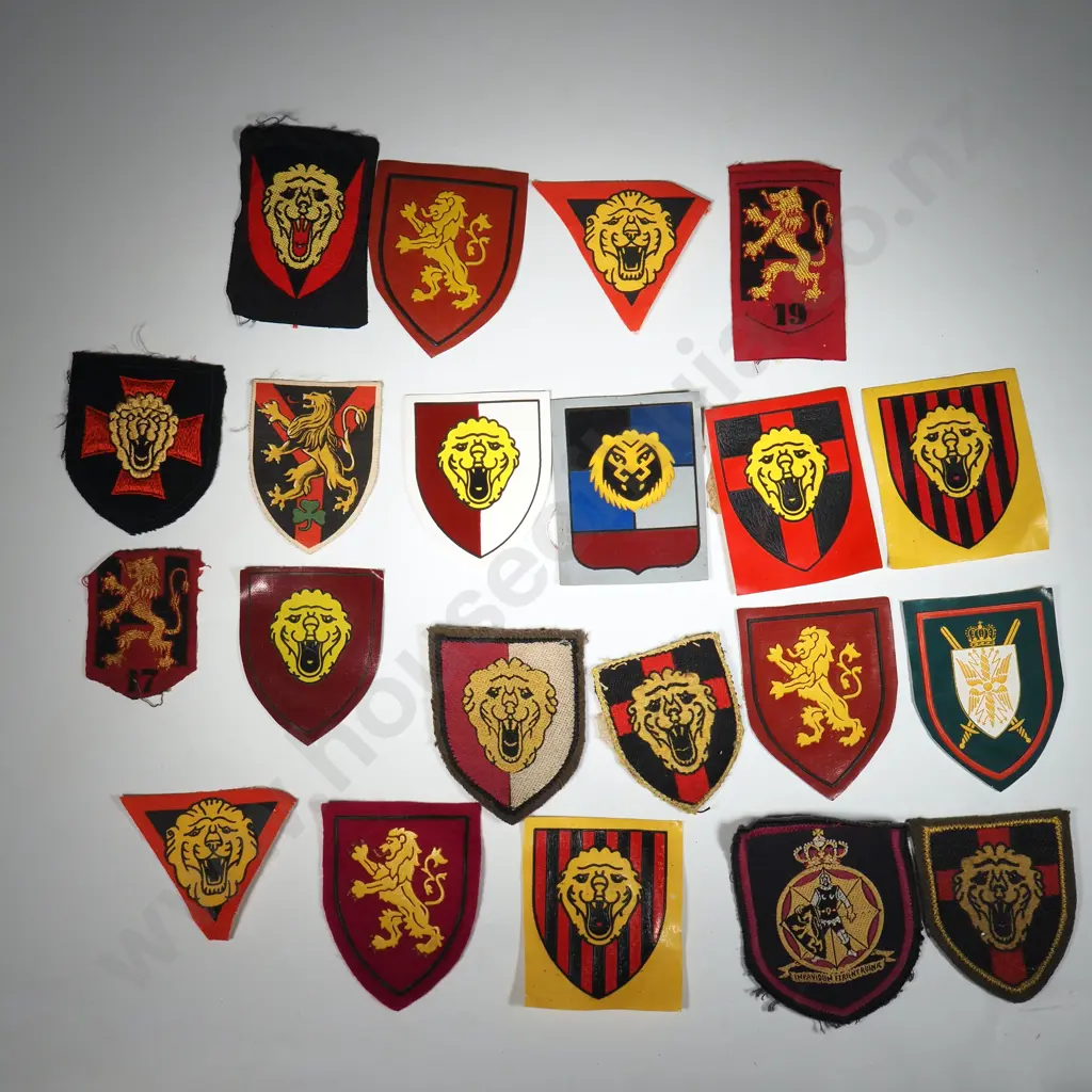 Twenty Miscellaneous Belgium Military Patches Image 1++