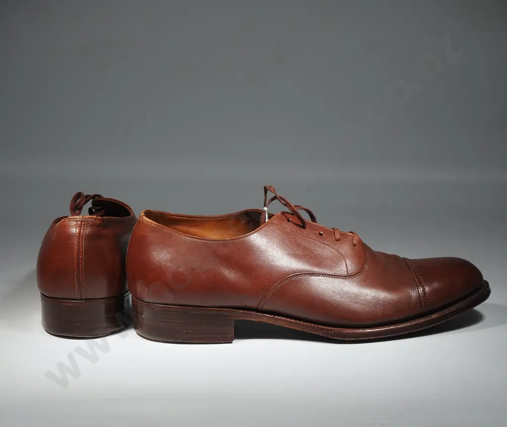 Pair Of Bostock & Clark Shoe Importer Brogue Shoes In Whisky Tan. Size EX 7. In Good Condition Image 1++