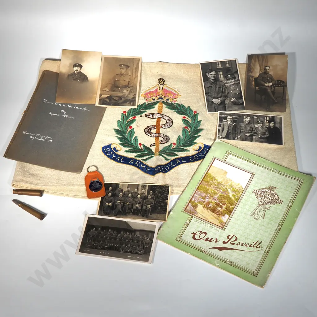 Vintage Booklet 'Our Reveille' Related to the Manawatu Final Battle & Booklet Titled 'Home Ties in the Trenches' Image 1++