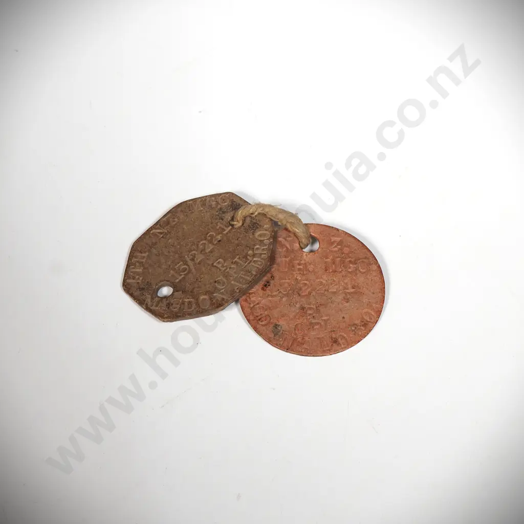 Two WWI Dog Tags Image 1++