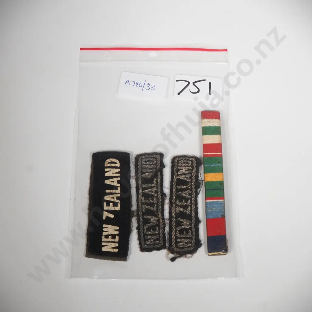 Miliary Insignia including Three  Shoulder Titles & Medal Bar Image 1++