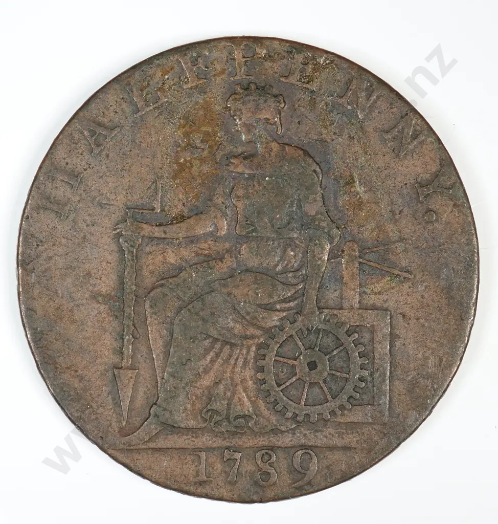 Halfpenny: 1789 - Very Fine Image 1++