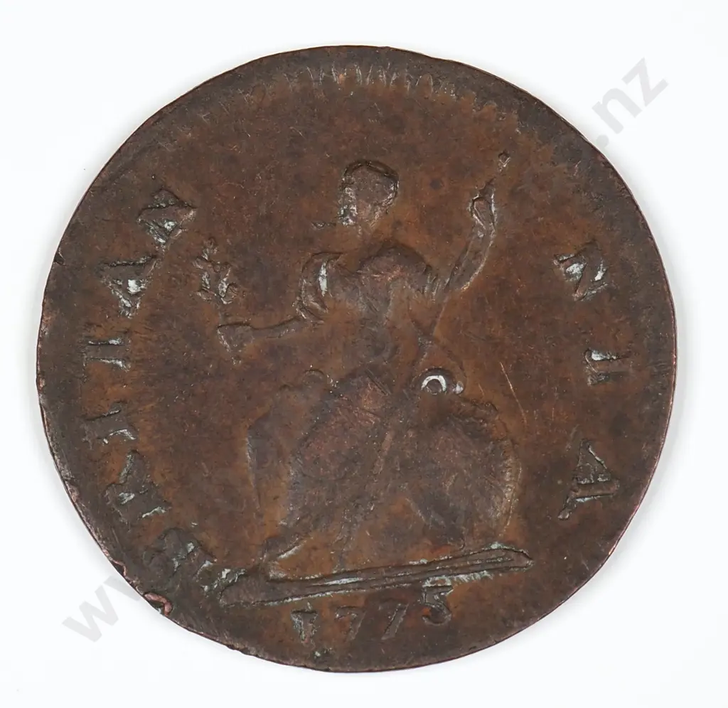 Farthing: 1775 - Very Fine Image 1++