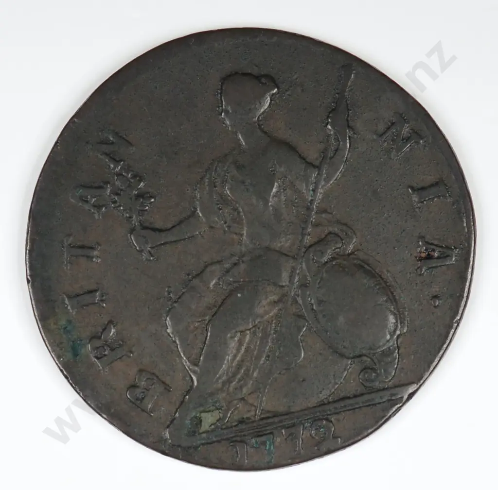 Halfpenny: 1772 - Very Fine Image 1++