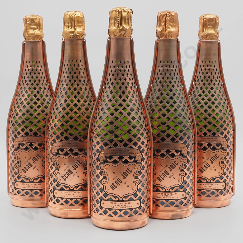 Lot of 5 Bertrand Senecourt Special Cuvee´ Beau Brut Rosé Champagne Image 1++