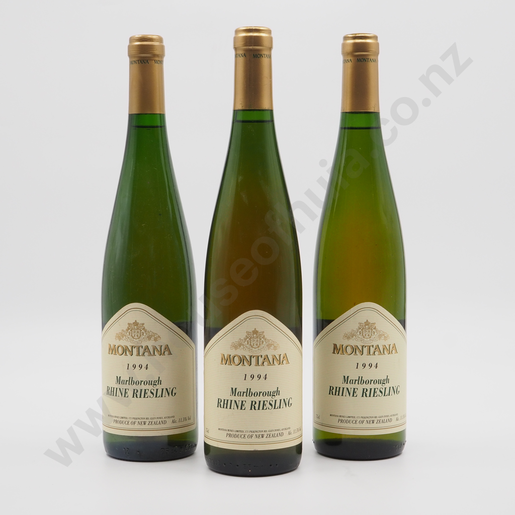 Three Bottles of Montana  Rhine Riesling 1994 Image 1++