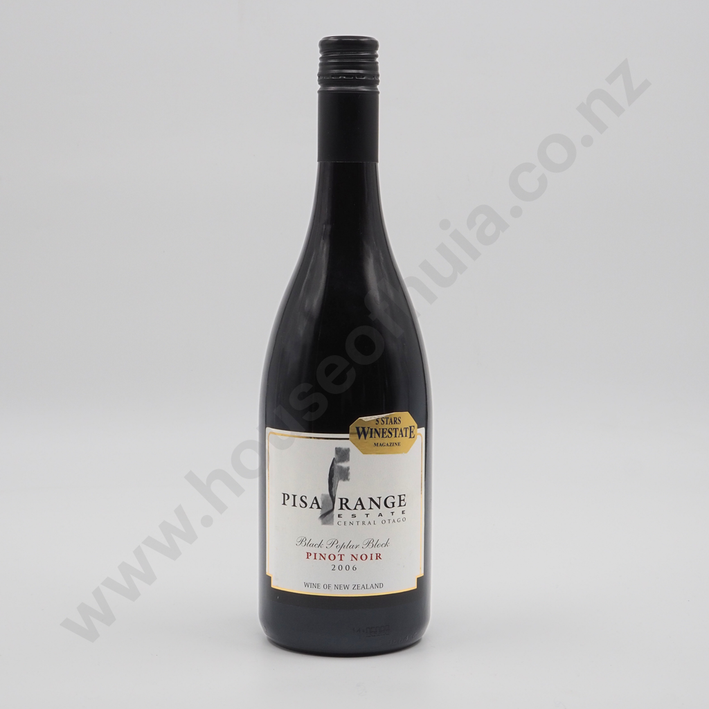 Pisa Range Black Poplar Block Pinot Noir 2006 Image 1++