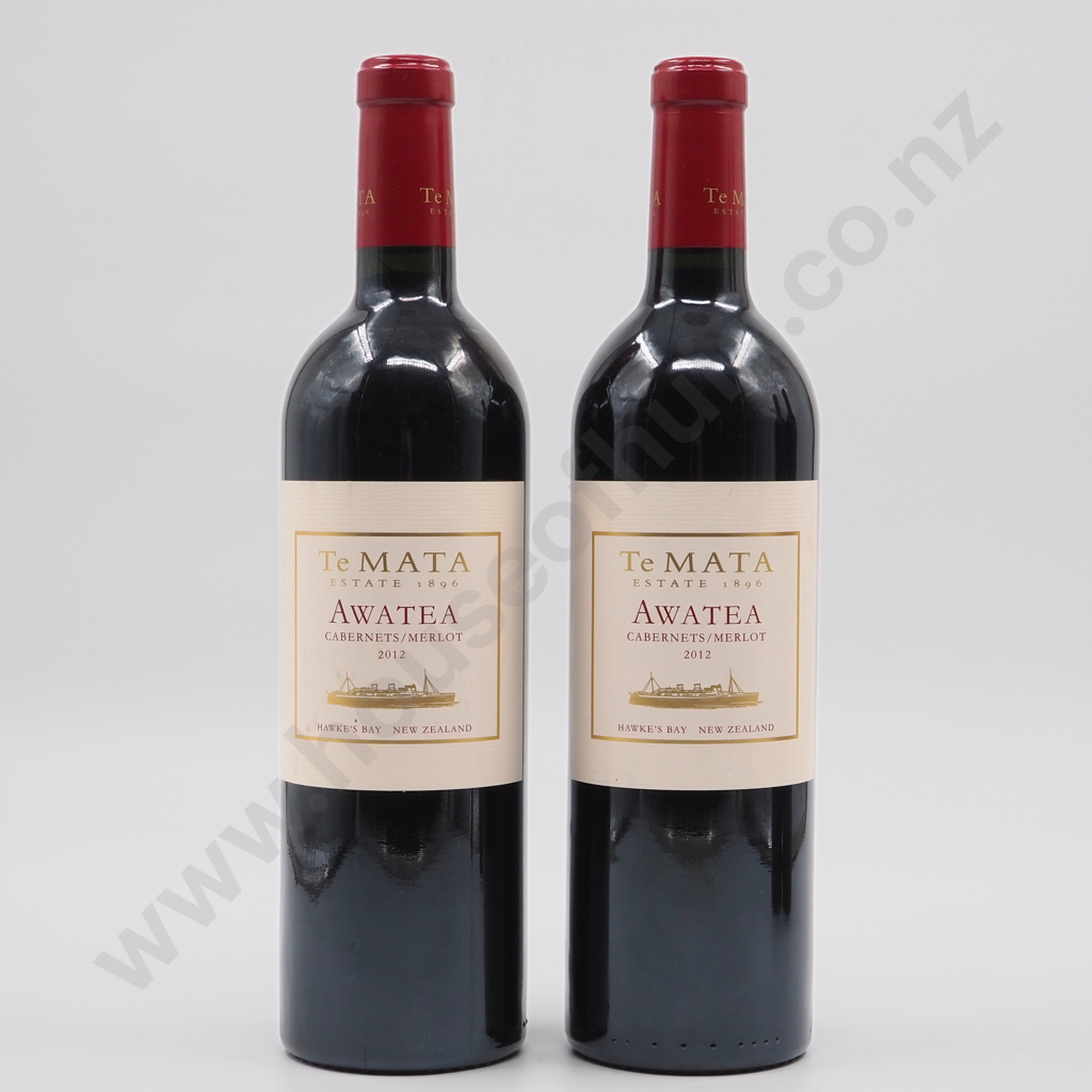 Two Bottles of Te Mata Awatea 2012 Image 1++