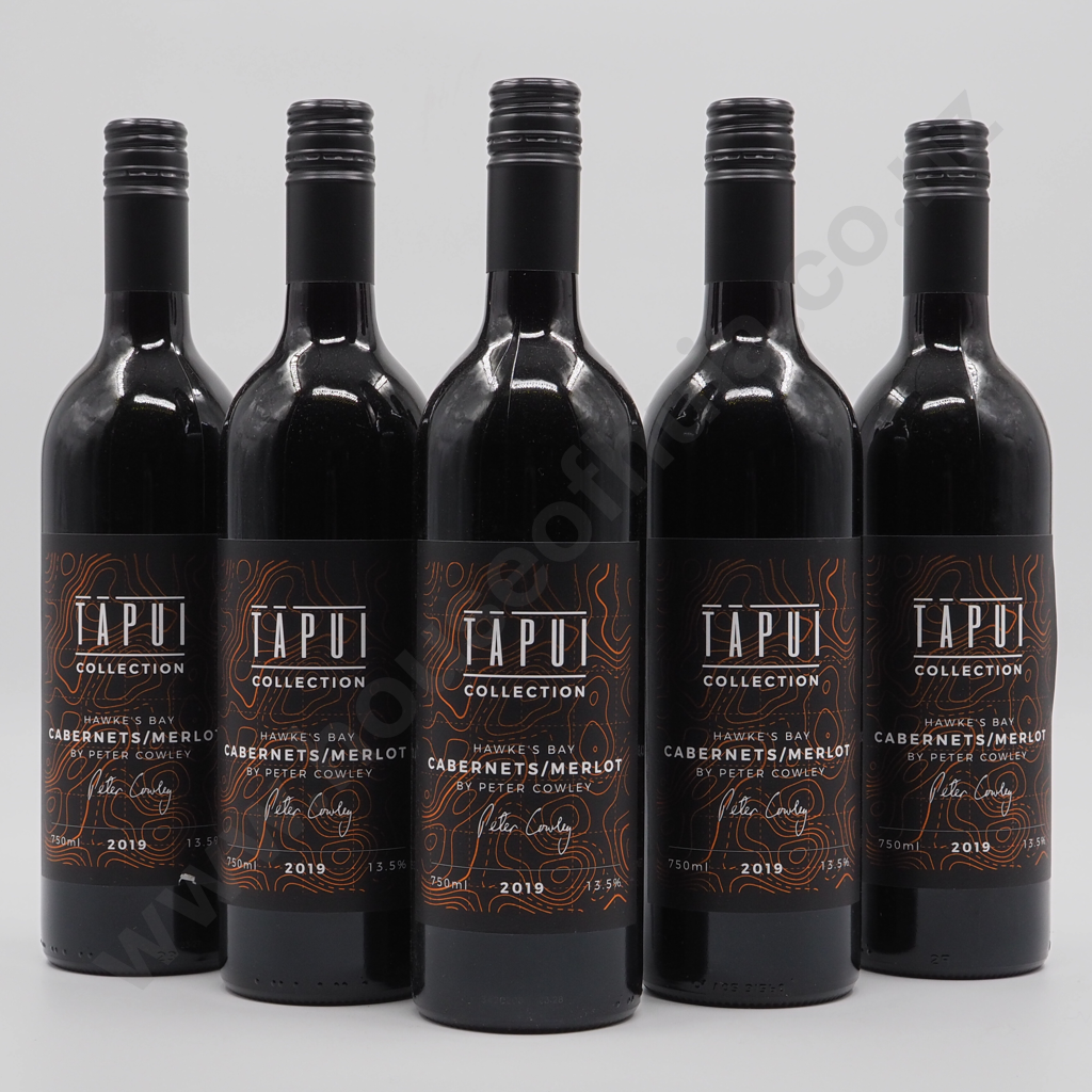 Five Bottles of Tapui Collection Cabernet Merlot 2019 Image 1++
