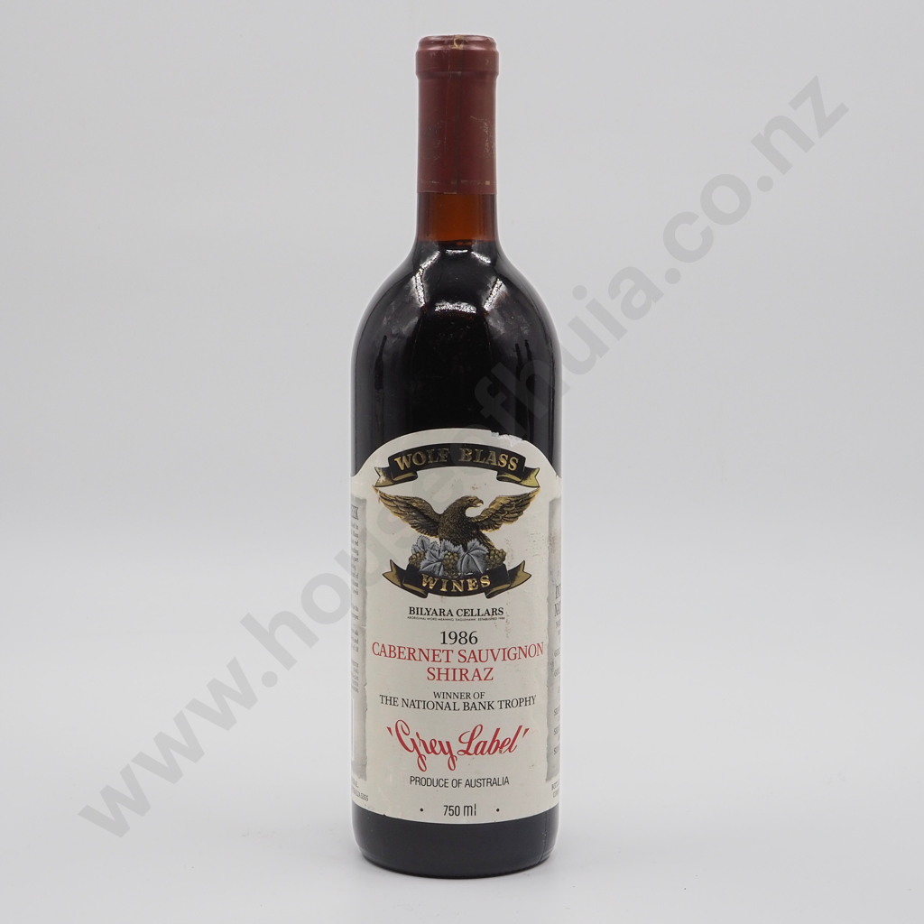 Wolf Blass Grey Label Cabernet Sauvignon Shiraz 1986 Image 1++