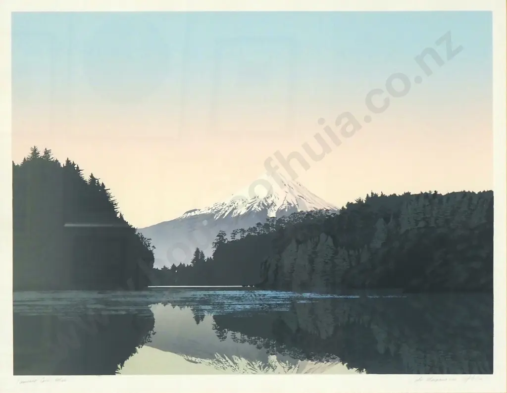Lawrence Leitch - Lake Reflections, Print LE 68/100 Image 1++