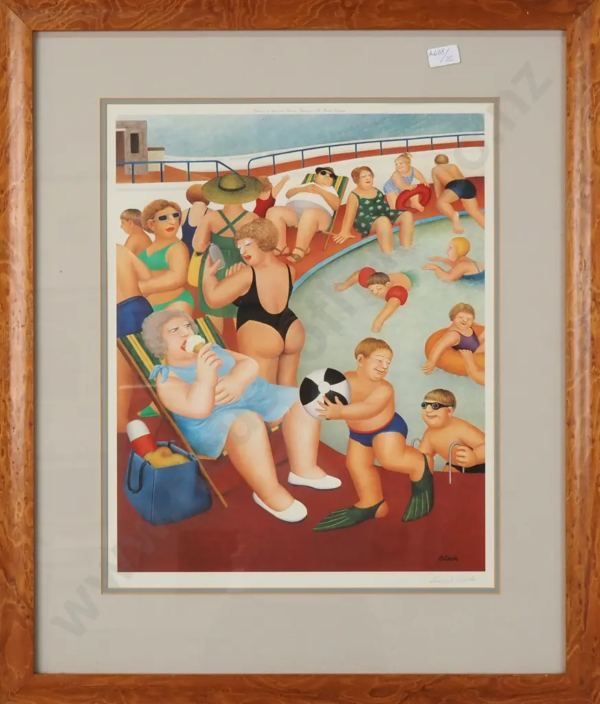 Beryl Cook - The Bathing Pool, Signed Print Image 1++