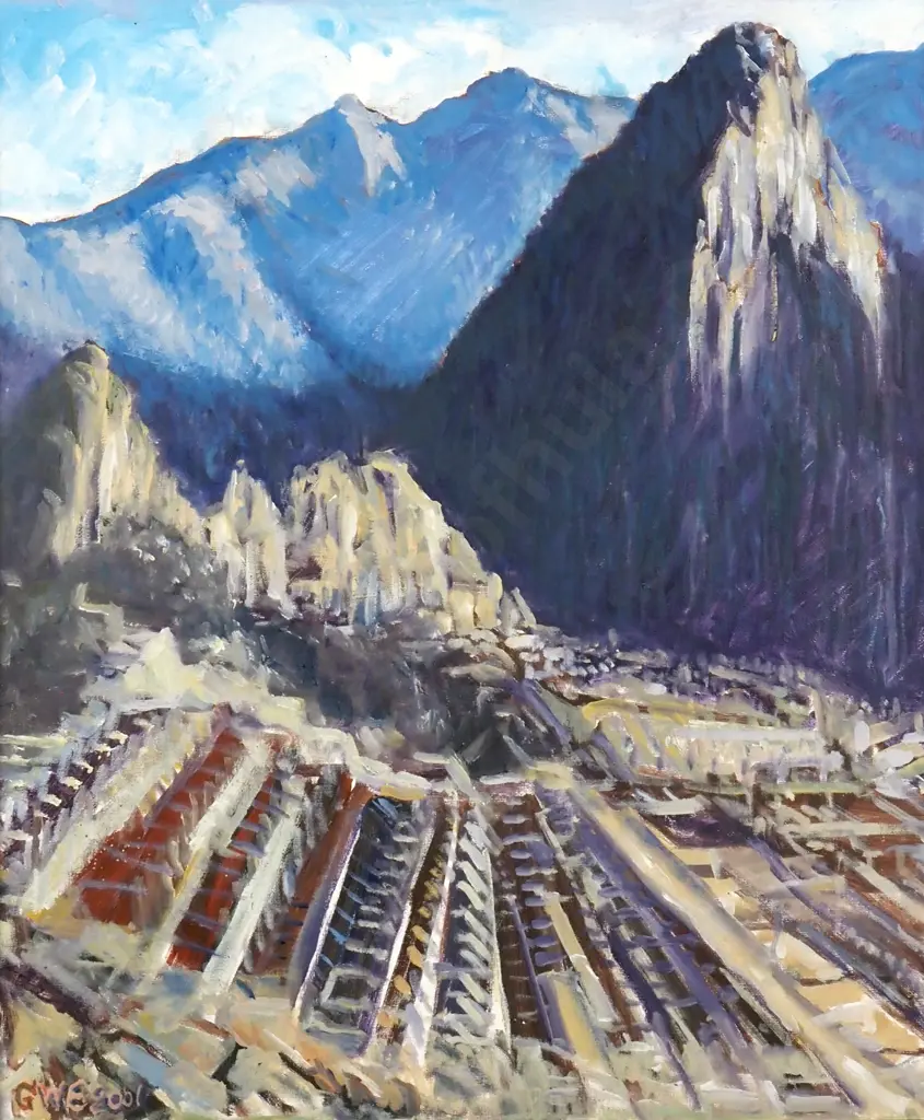 GW Edwards - Maccha Pichu Peru, Oil Image 1++