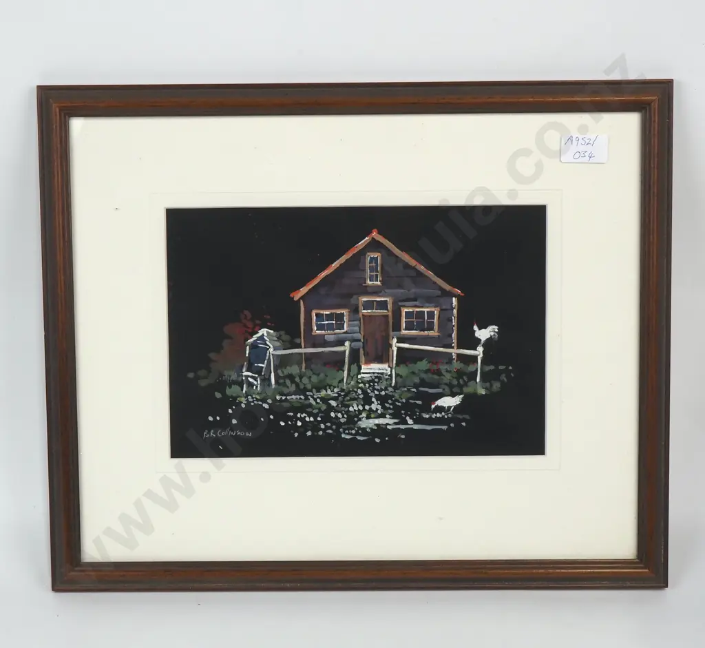 Brian Collinson - Chicken Coop, Water Colour & Gouache Image 1++