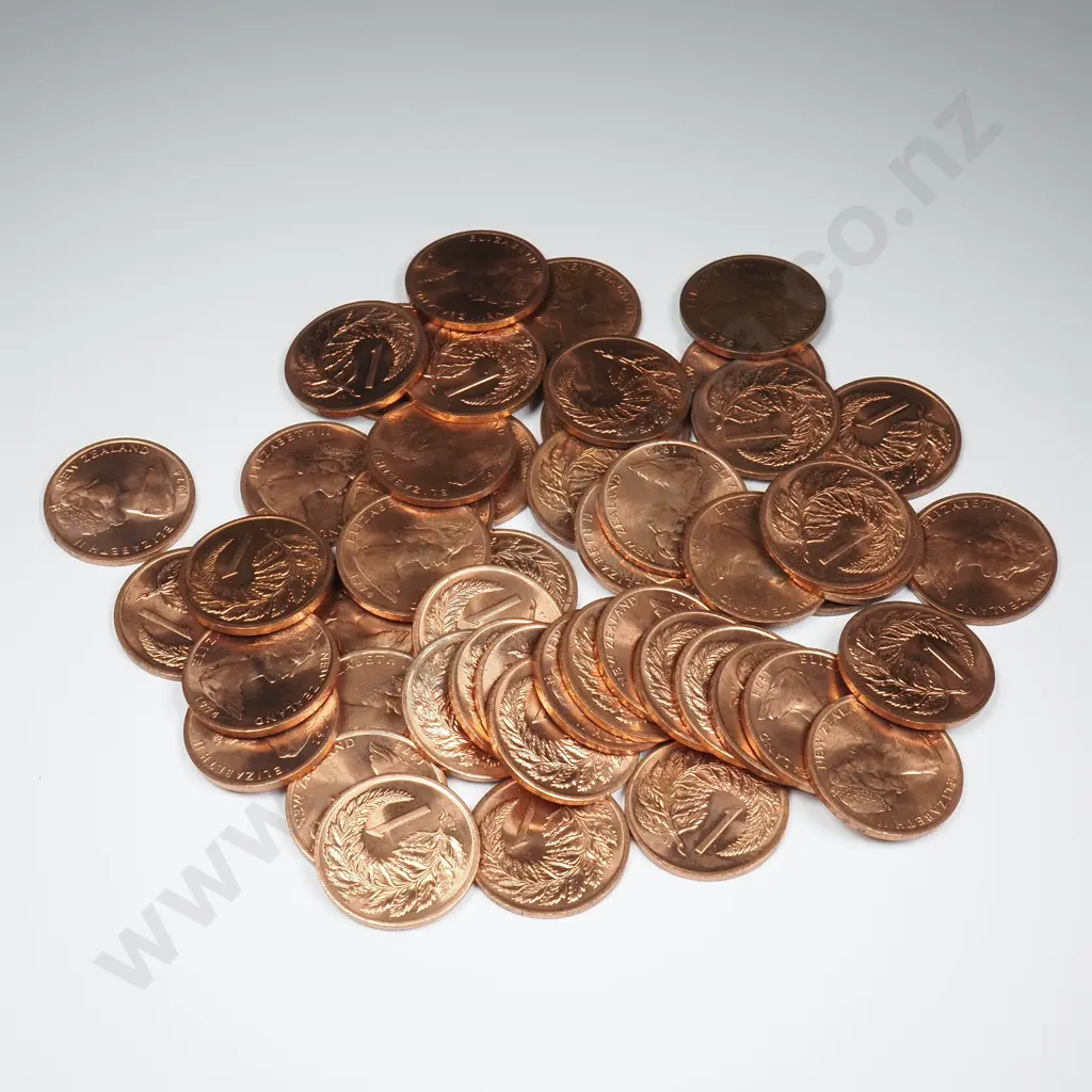 50 X 1974 UNC 1 CENT COINS, C.C.V. $150 Image 1++