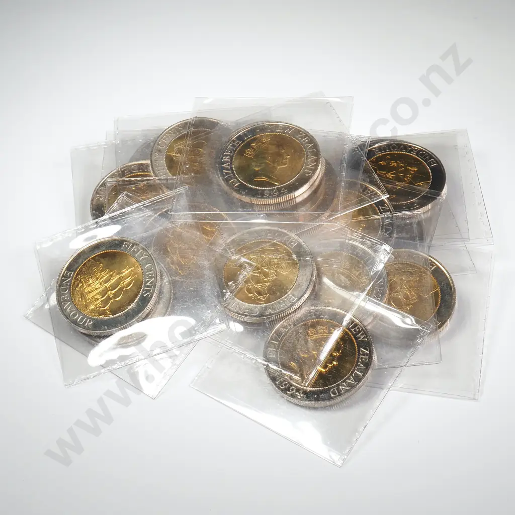 20 X 1994 BI-METAL 50 CENTS COINS C.C.V. $440 Image 1++