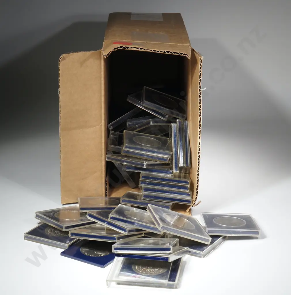 65 X 1967 CASED $1 COINS – CASES MOSTLY SCRATCHED Image 1++