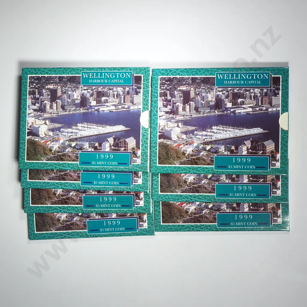 7 X 1999 WELLINGTON UNC $5 COINS Image 1++