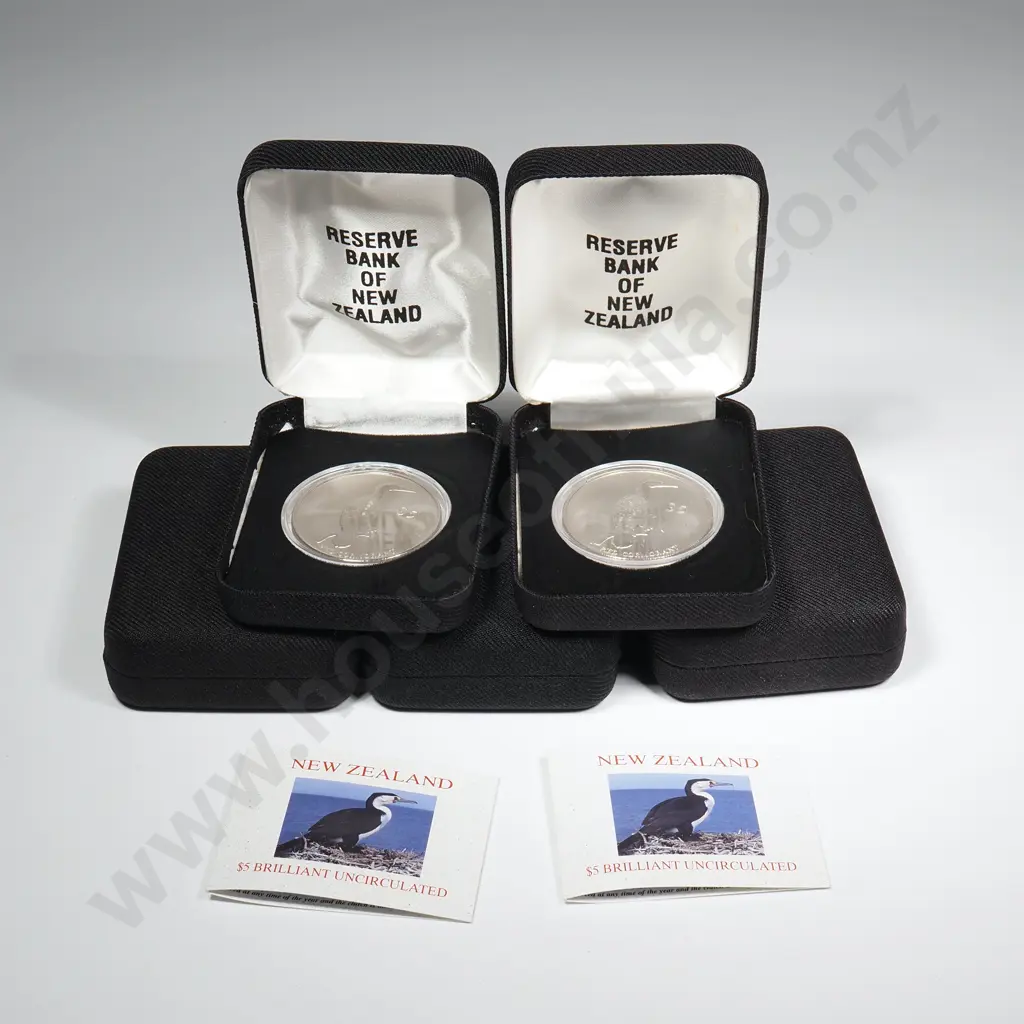 5 X 2000 CORMORANT UNC $5 COINS Image 1++