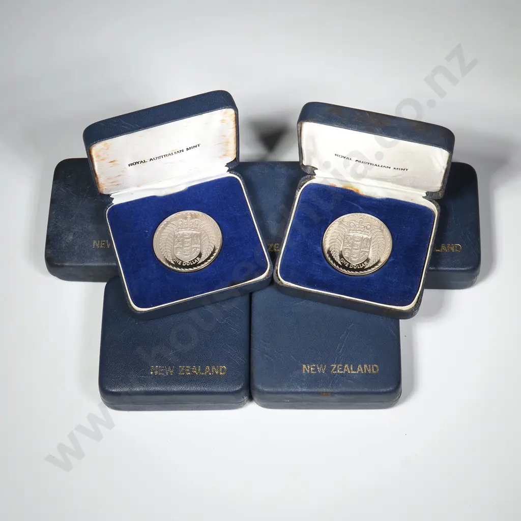 7 X 1972 PROOF $1 COINS, R.A.M. CASE, AVERAGE CASES, C.C.V. $350 Image 1++