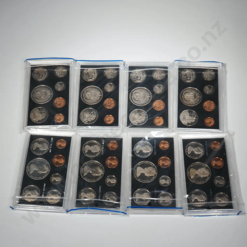 8 X 1971 PROOF COIN SETS, SUPERIOR CASES, C.C.V. $960 Image 1++