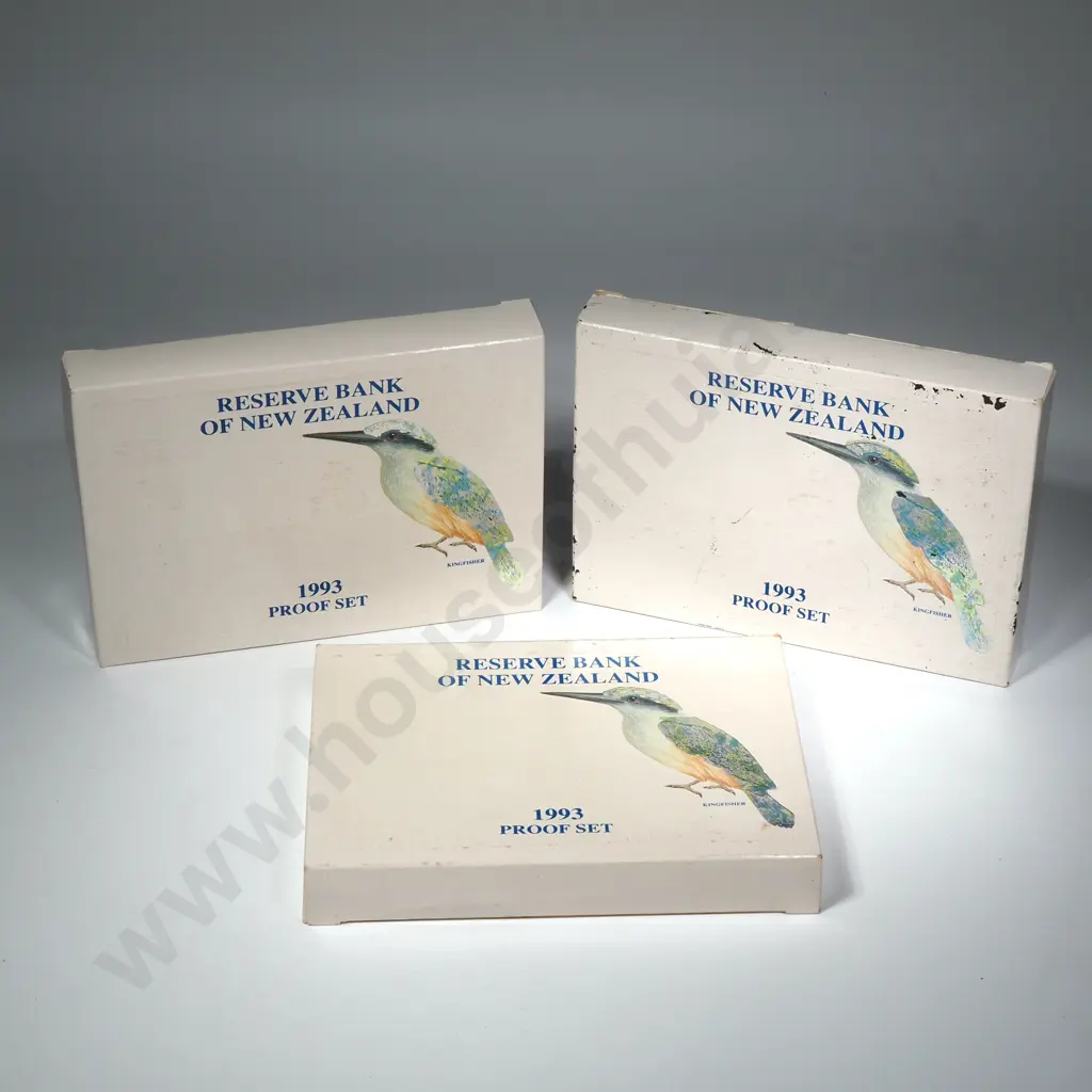3 X 1993 PROOF COIN SETS, C.C.V. $195 Image 1++