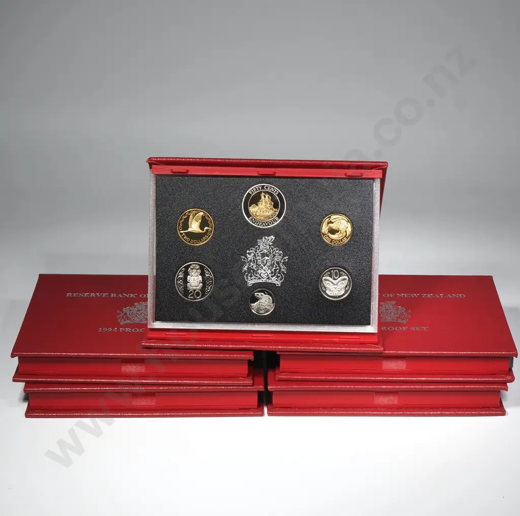 5 X 1994 PROOF COIN SETS, C.C.V. $350 Image 1++