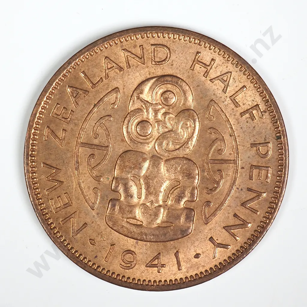 1941 HALFPENNY, A.UNC, C.V. $100 Image 1++