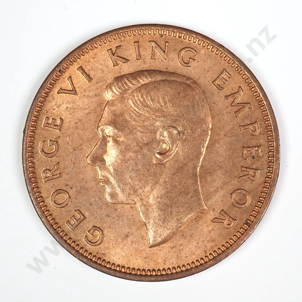 1945 HALFPENNY, A.UNC, C.V. $45 Image 1++