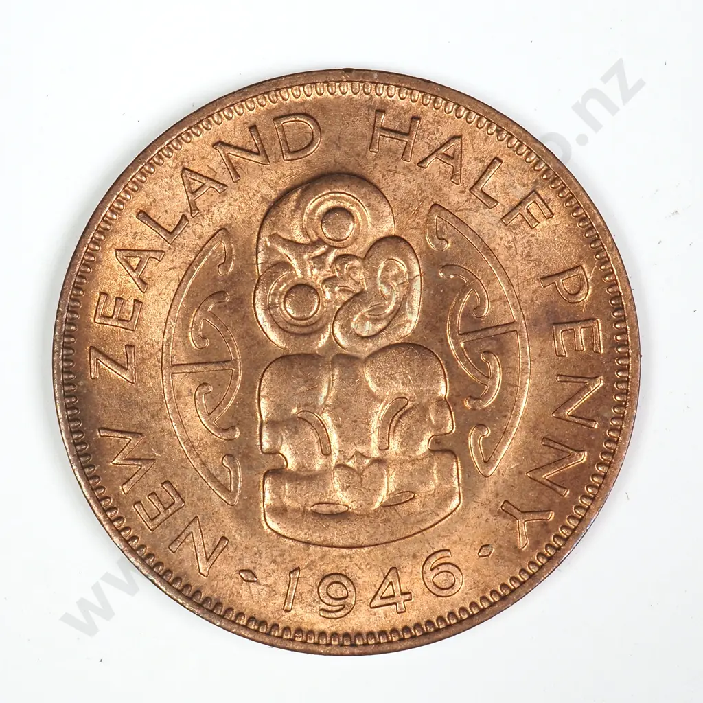 1946 HALFPENNY, A.UNC, C.V. $35 Image 1++