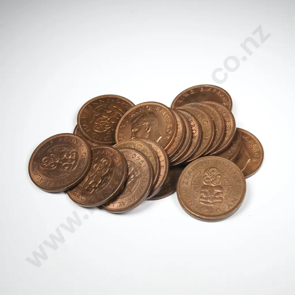 20 X 1940 HALFPENNIES WITH ORIGINAL MINT LUSTRE Image 1++