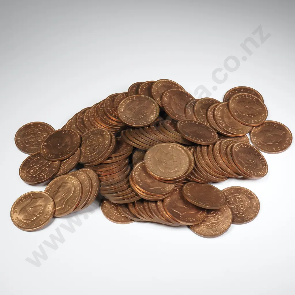 100 X 1946 HALFPENNIES WITH ORIGINAL MINT LUSTRE Image 1++