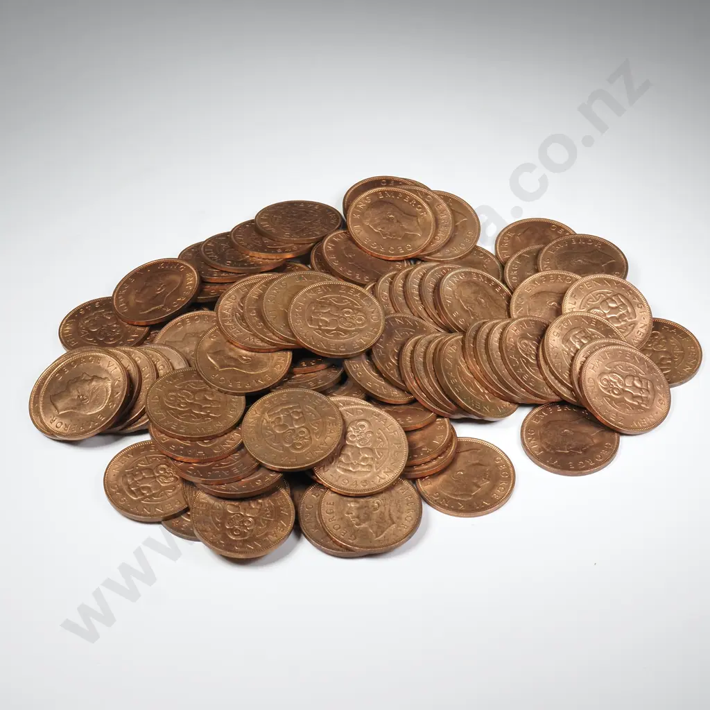 100 X 1946 HALFPENNIES WITH ORIGINAL MINT LUSTRE Image 1++
