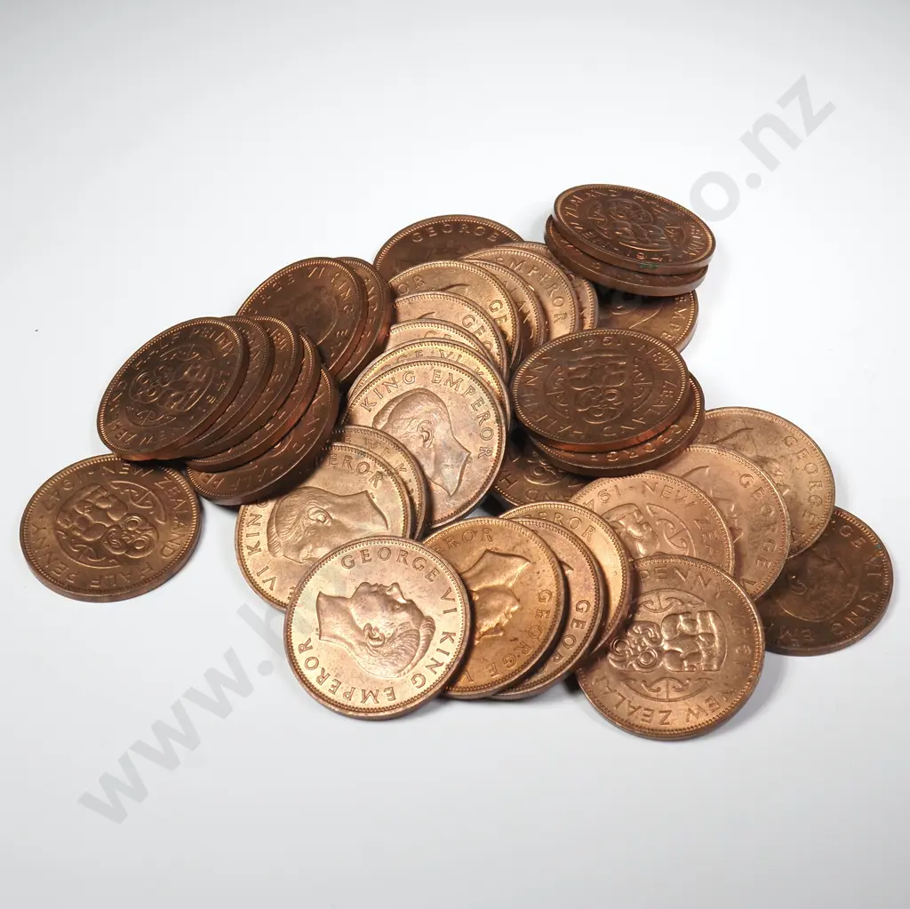 40 X 1947 HALFPENNIES WITH ORIGINAL MINT LUSTRE Image 1++