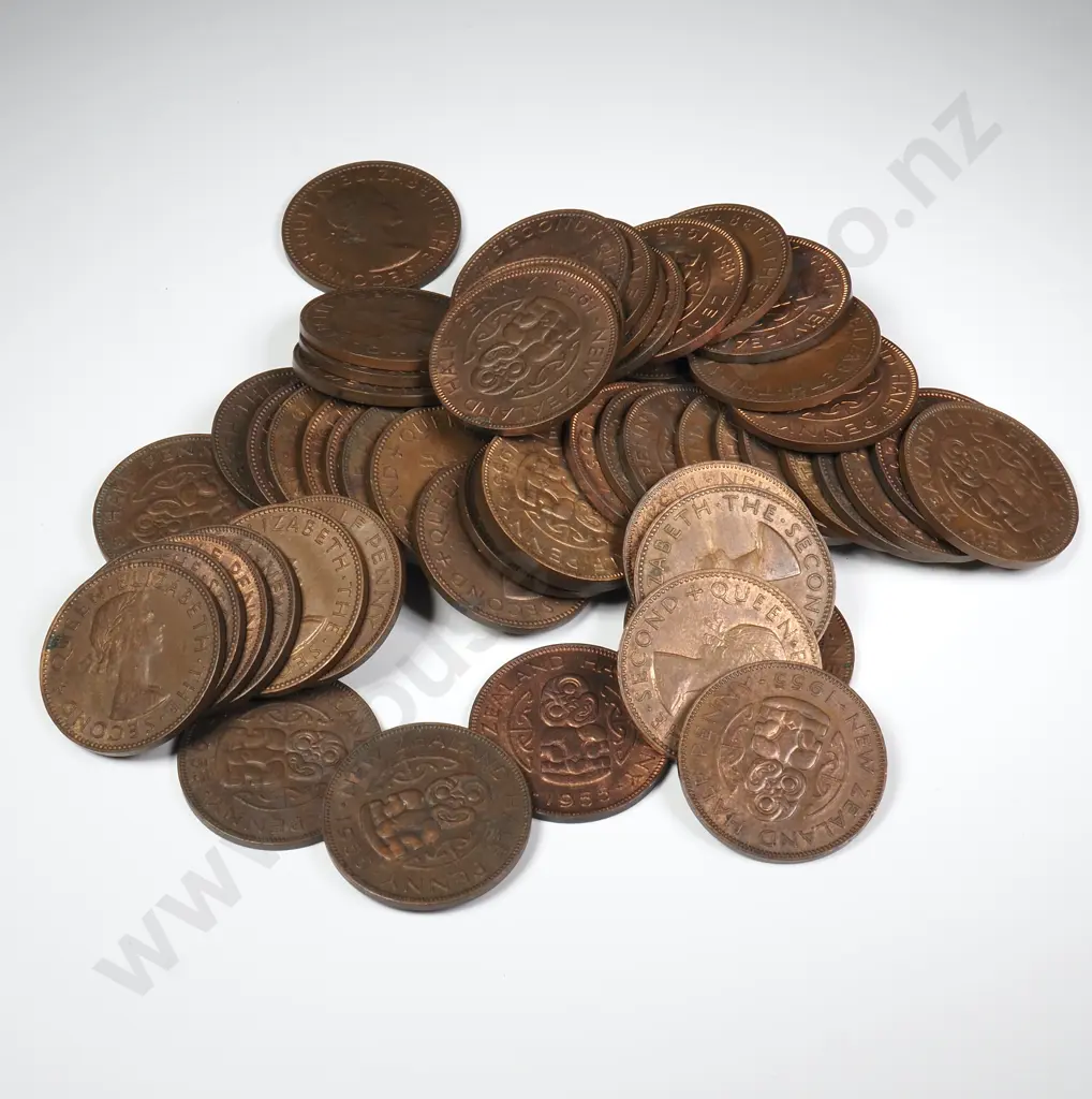 60 X 1955 HALFPENNIES Image 1++