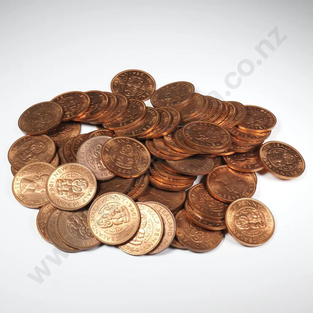 80 X 1964 HALFPENNIES WITH ORIGINAL MINT LUSTRE Image 1++