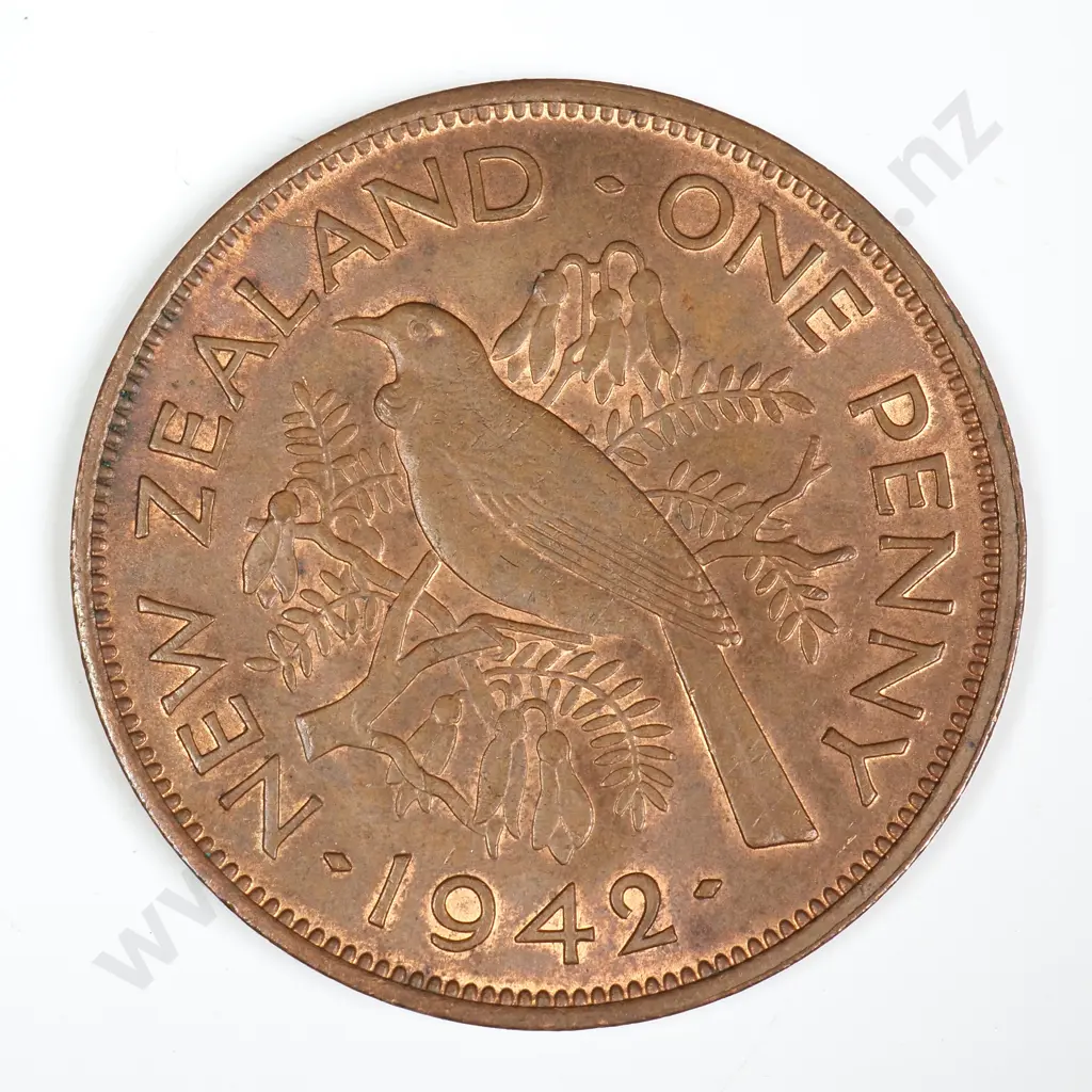 1942 ONE PENNY, E.F, C.V. $55 Image 1++