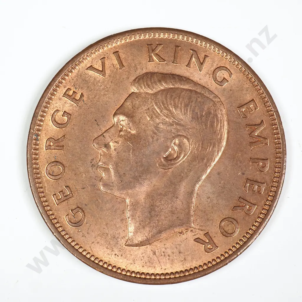 1943 ONE PENNY, A.UNC, C.V. $55 Image 1++