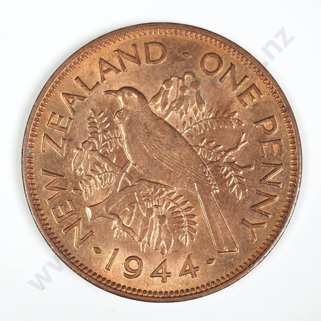 1944 ONE PENNY, A.UNC, C.V. $55 Image 1++