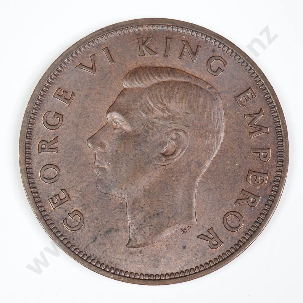 1945 'BURNISHED' ONE PENNY, E.F, C.V. $200 Image 1++
