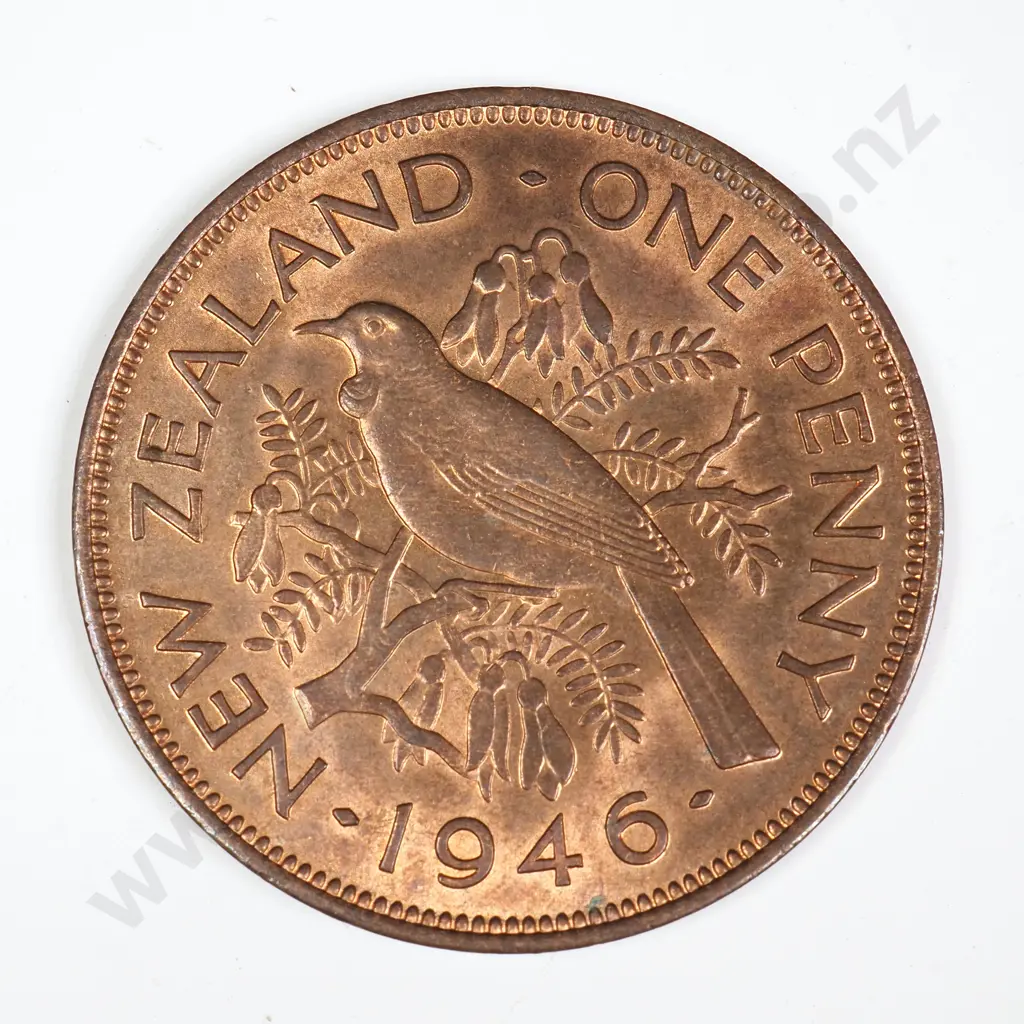 1946 ONE PENNY, A.UNC, C.V. $40 Image 1++