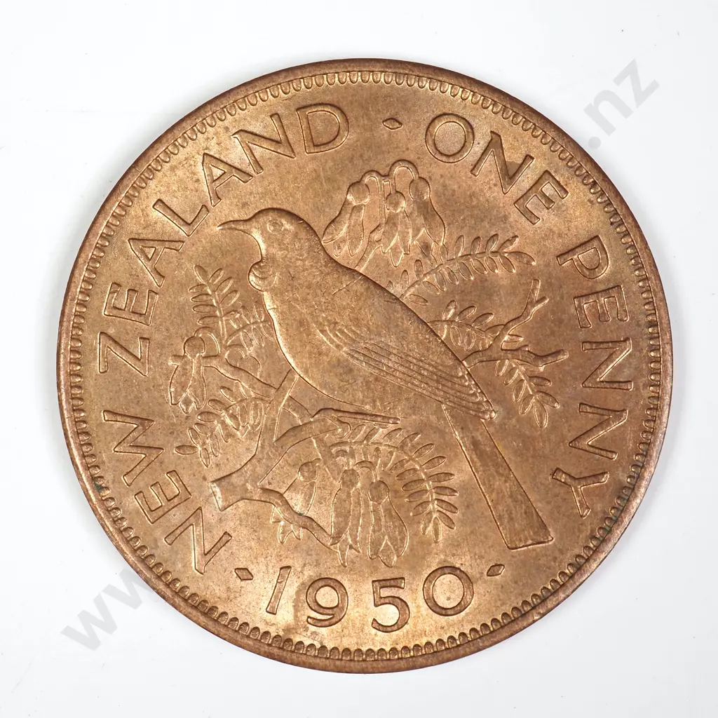 1950 ONE PENNY, A.UNC, C.V. $25 Image 1++