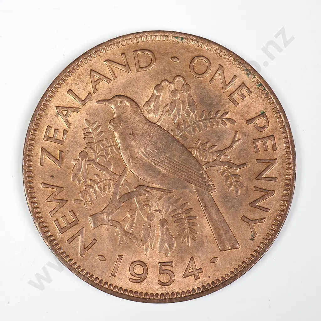 1954 ONE PENNY, A.UNC, C.V. $175 Image 1++
