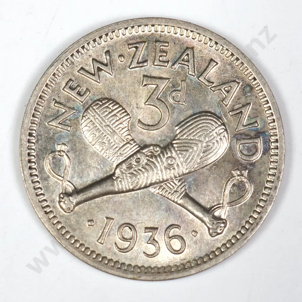 1936 THREEPENCE, UNC, C.V. $80 Image 1++