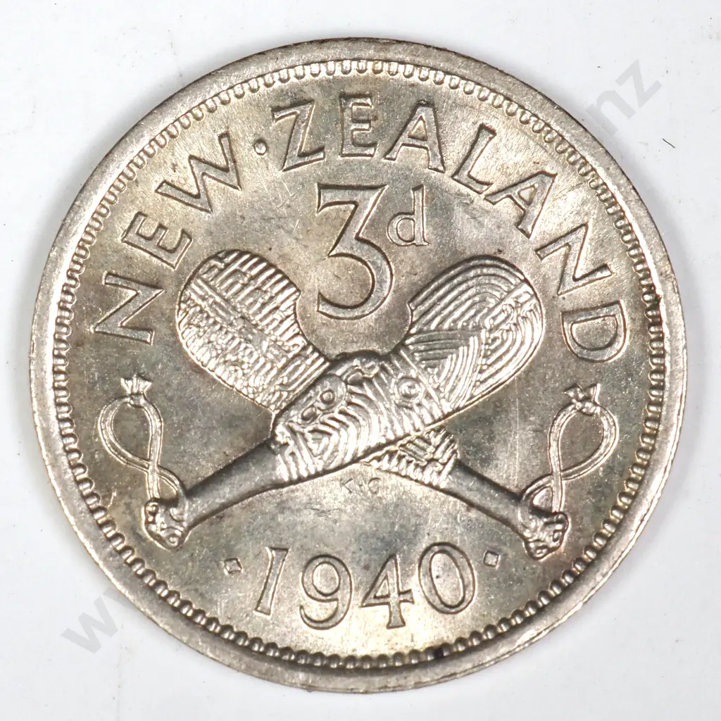 1940 THREEPENCE, UNC, C.V. $100 Image 1++
