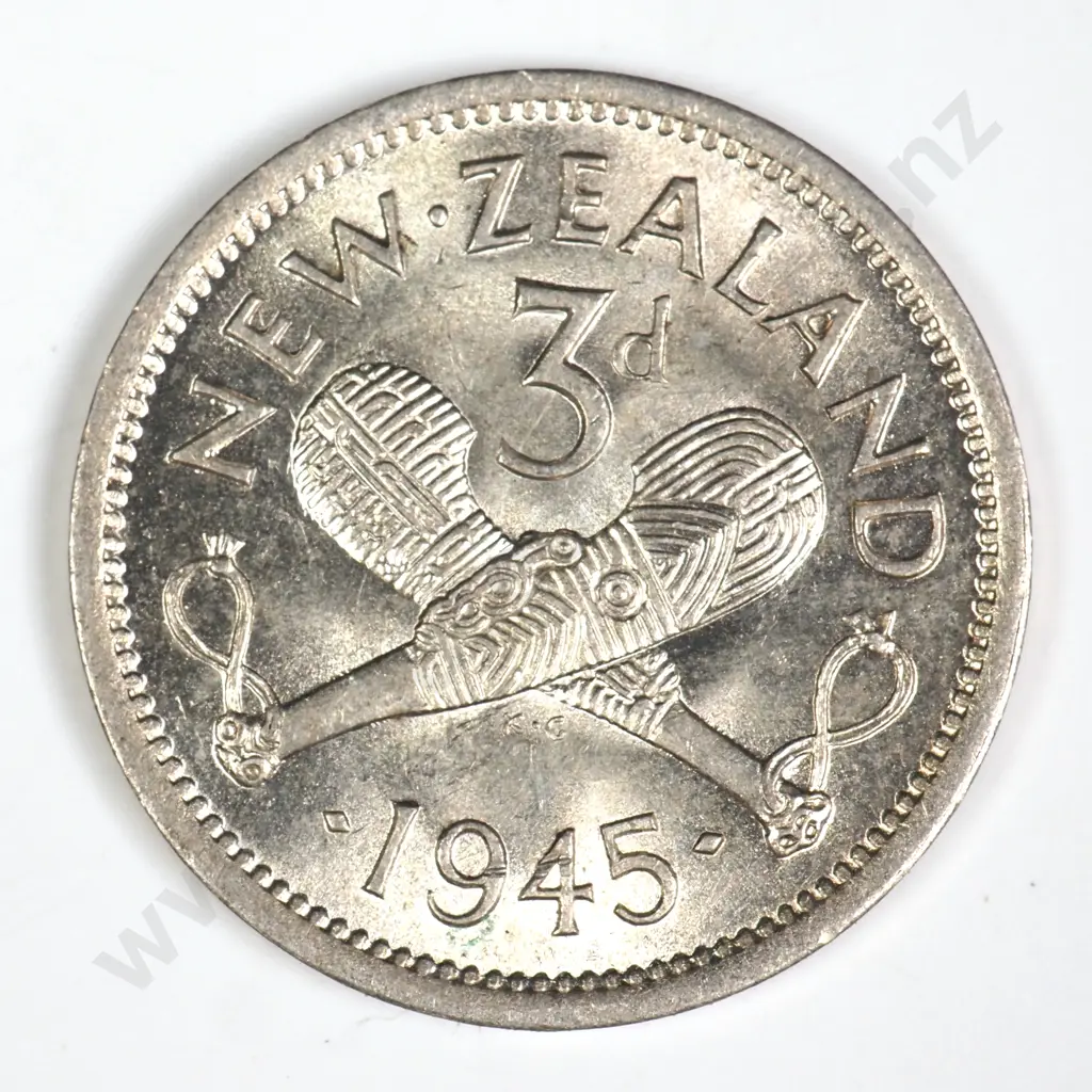 1945 THREEPENCE, UNC, C.V. $45 Image 1++