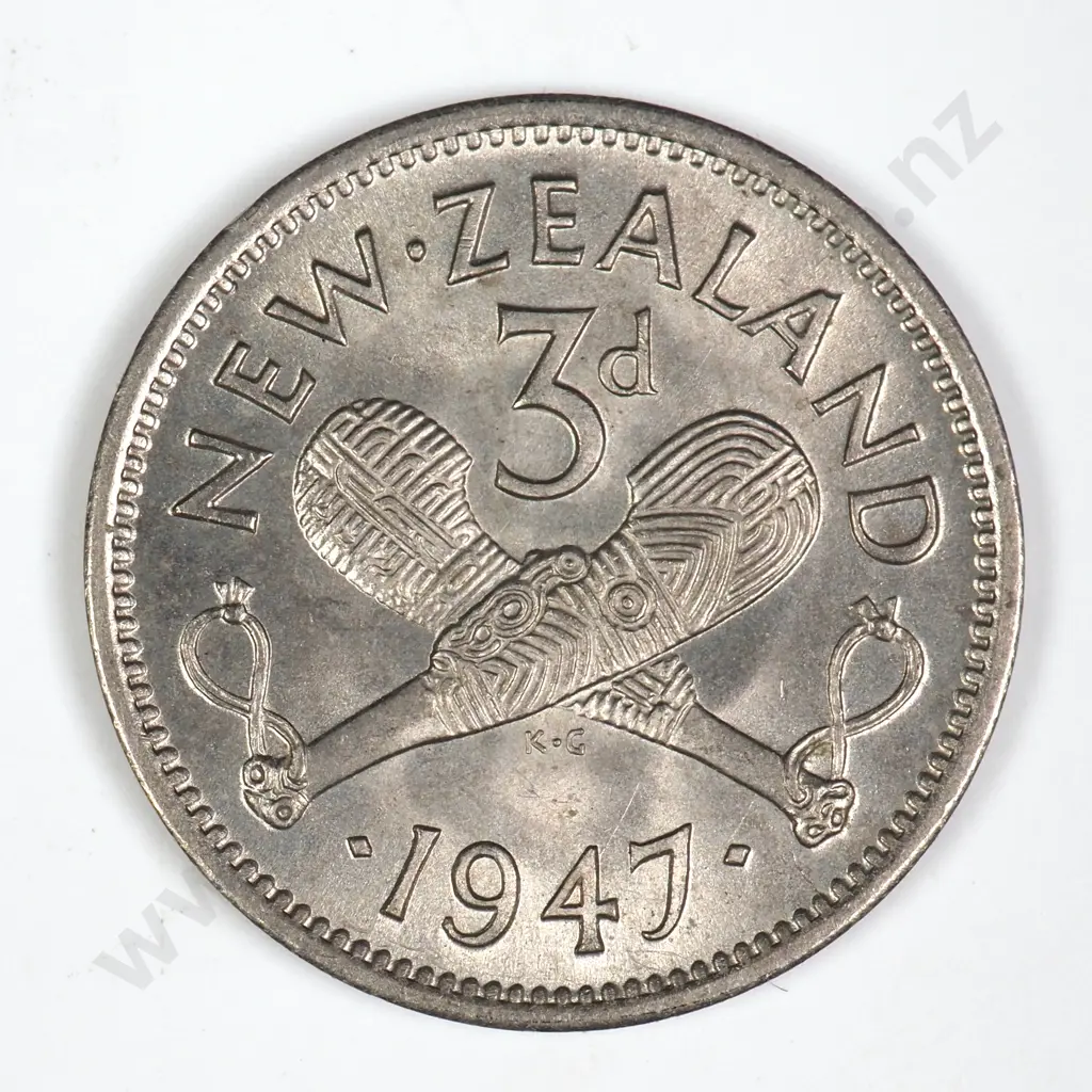 1947 THREEPENCE, UNC, C.V. $60 Image 1++